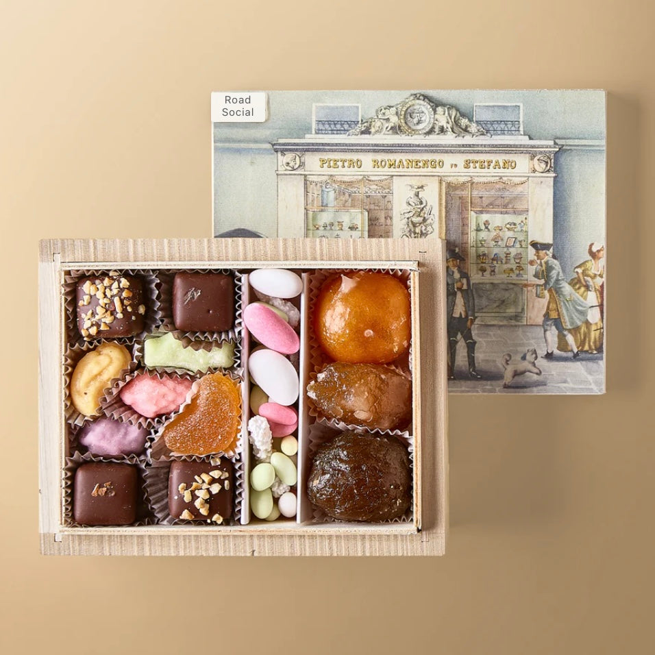 Italian Confectionery Selection Wooden Box