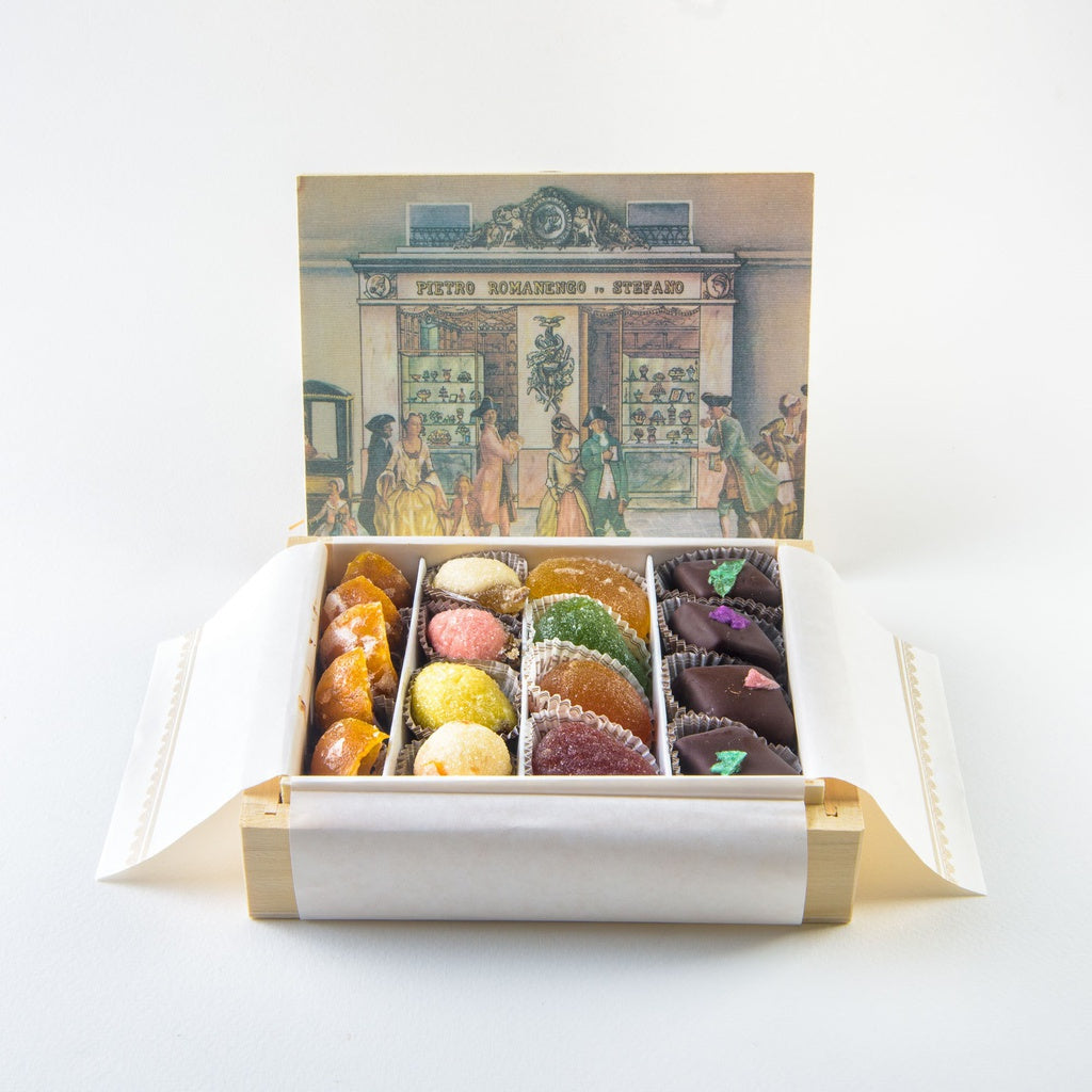 Sugared Sweets & Candied Fruit Wooden Box